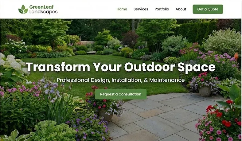 GreenLeaf Landscapes (concept)